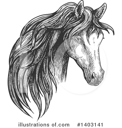 Royalty-Free (RF) Horse Clipart Illustration by Vector Tradition SM - Stock Sample #1403141