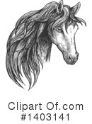Horse Clipart #1403141 by Vector Tradition SM
