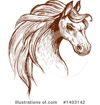 Royalty-Free (RF) Horse Clipart Illustration by Vector Tradition SM - Stock Sample #1403142