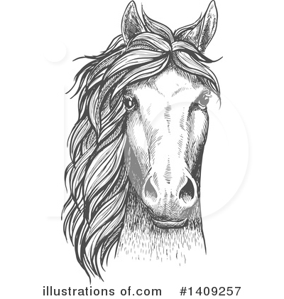 Royalty-Free (RF) Horse Clipart Illustration by Vector Tradition SM - Stock Sample #1409257