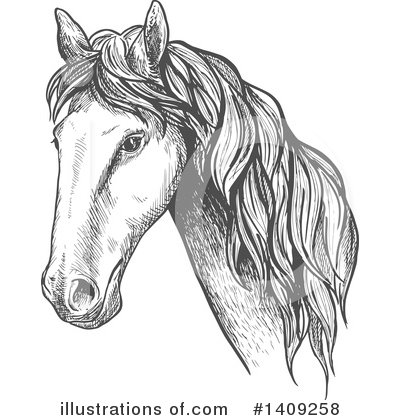 Royalty-Free (RF) Horse Clipart Illustration by Vector Tradition SM - Stock Sample #1409258