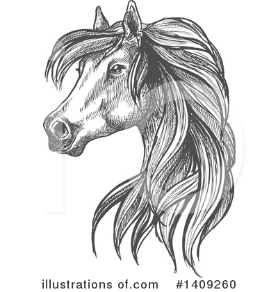 Royalty-Free (RF) Horse Clipart Illustration by Vector Tradition SM - Stock Sample #1409260