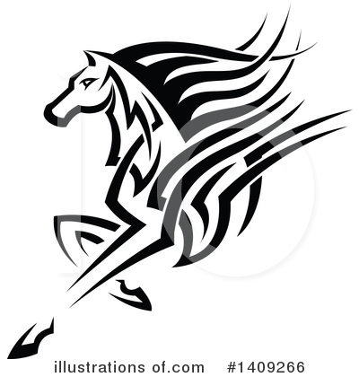 Royalty-Free (RF) Horse Clipart Illustration by Vector Tradition SM - Stock Sample #1409266