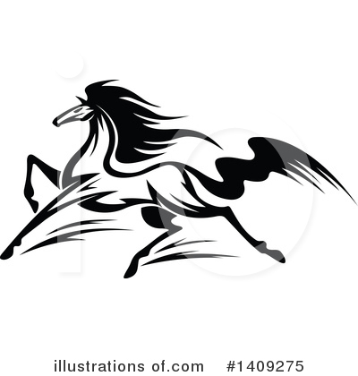 Royalty-Free (RF) Horse Clipart Illustration by Vector Tradition SM - Stock Sample #1409275