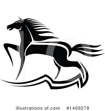 Royalty-Free (RF) Horse Clipart Illustration by Vector Tradition SM - Stock Sample #1409278
