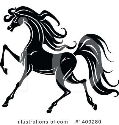 Royalty-Free (RF) Horse Clipart Illustration by Vector Tradition SM - Stock Sample #1409280