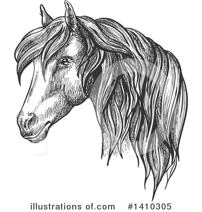 Royalty-Free (RF) Horse Clipart Illustration by Vector Tradition SM - Stock Sample #1410305