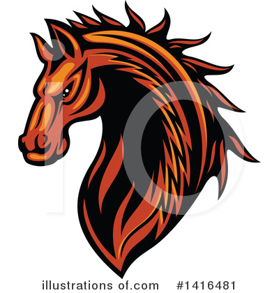Royalty-Free (RF) Horse Clipart Illustration by Vector Tradition SM - Stock Sample #1416481