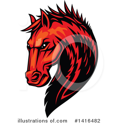 Royalty-Free (RF) Horse Clipart Illustration by Vector Tradition SM - Stock Sample #1416482