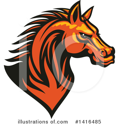 Royalty-Free (RF) Horse Clipart Illustration by Vector Tradition SM - Stock Sample #1416485