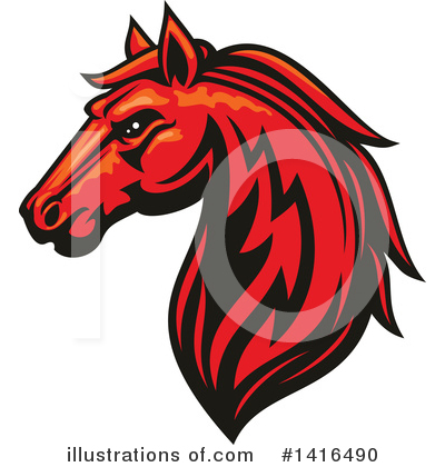 Royalty-Free (RF) Horse Clipart Illustration by Vector Tradition SM - Stock Sample #1416490
