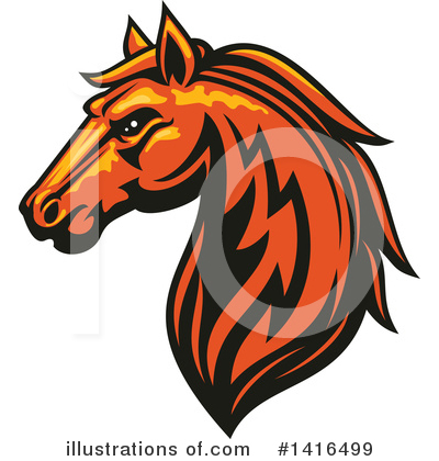 Royalty-Free (RF) Horse Clipart Illustration by Vector Tradition SM - Stock Sample #1416499