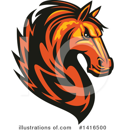 Royalty-Free (RF) Horse Clipart Illustration by Vector Tradition SM - Stock Sample #1416500