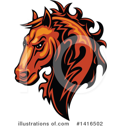 Royalty-Free (RF) Horse Clipart Illustration by Vector Tradition SM - Stock Sample #1416502