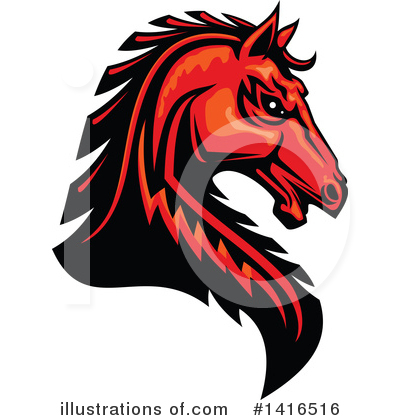 Royalty-Free (RF) Horse Clipart Illustration by Vector Tradition SM - Stock Sample #1416516