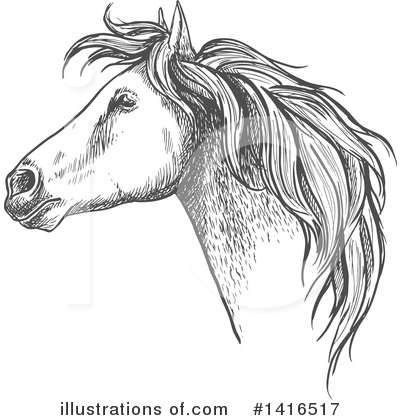 Royalty-Free (RF) Horse Clipart Illustration by Vector Tradition SM - Stock Sample #1416517
