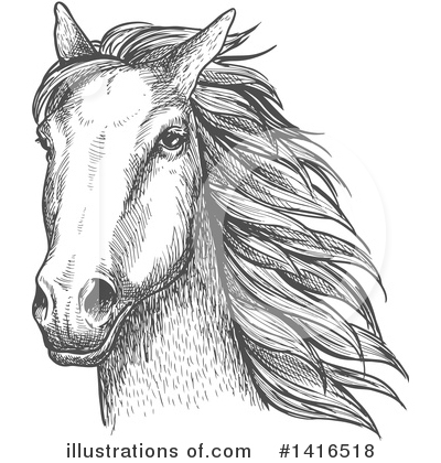 Royalty-Free (RF) Horse Clipart Illustration by Vector Tradition SM - Stock Sample #1416518