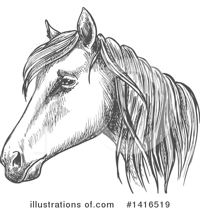 Royalty-Free (RF) Horse Clipart Illustration by Vector Tradition SM - Stock Sample #1416519