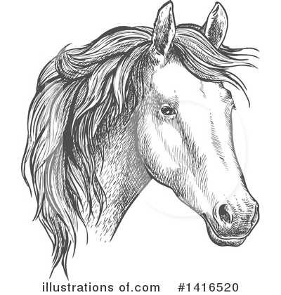 Royalty-Free (RF) Horse Clipart Illustration by Vector Tradition SM - Stock Sample #1416520