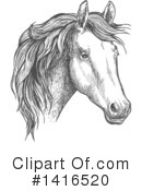 Horse Clipart #1416520 by Vector Tradition SM