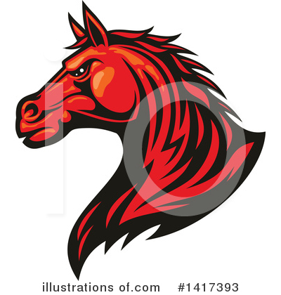 Royalty-Free (RF) Horse Clipart Illustration by Vector Tradition SM - Stock Sample #1417393
