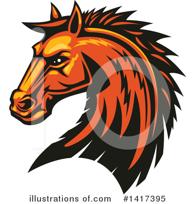 Royalty-Free (RF) Horse Clipart Illustration by Vector Tradition SM - Stock Sample #1417395