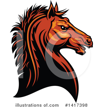 Royalty-Free (RF) Horse Clipart Illustration by Vector Tradition SM - Stock Sample #1417398