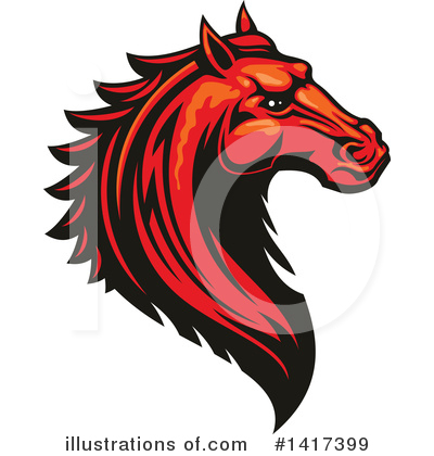 Royalty-Free (RF) Horse Clipart Illustration by Vector Tradition SM - Stock Sample #1417399