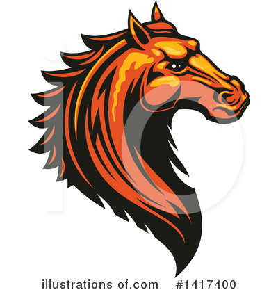 Royalty-Free (RF) Horse Clipart Illustration by Vector Tradition SM - Stock Sample #1417400