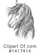 Horse Clipart #1417414 by Vector Tradition SM