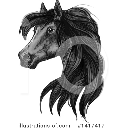 Royalty-Free (RF) Horse Clipart Illustration by Vector Tradition SM - Stock Sample #1417417