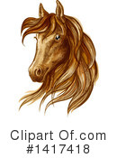 Horse Clipart #1417418 by Vector Tradition SM