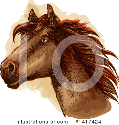 Royalty-Free (RF) Horse Clipart Illustration by Vector Tradition SM - Stock Sample #1417424