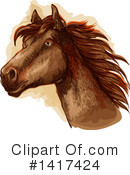 Horse Clipart #1417424 by Vector Tradition SM