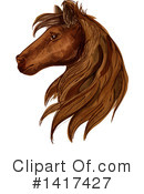 Horse Clipart #1417427 by Vector Tradition SM