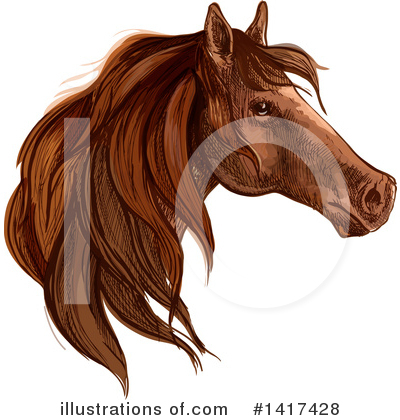 Royalty-Free (RF) Horse Clipart Illustration by Vector Tradition SM - Stock Sample #1417428