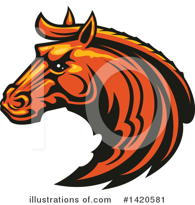 Royalty-Free (RF) Horse Clipart Illustration by Vector Tradition SM - Stock Sample #1420581
