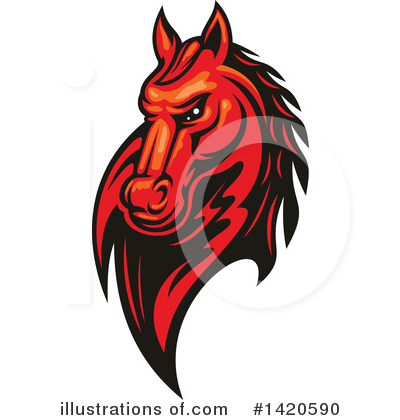 Royalty-Free (RF) Horse Clipart Illustration by Vector Tradition SM - Stock Sample #1420590