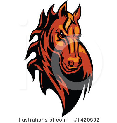 Royalty-Free (RF) Horse Clipart Illustration by Vector Tradition SM - Stock Sample #1420592