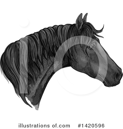 Royalty-Free (RF) Horse Clipart Illustration by Vector Tradition SM - Stock Sample #1420596