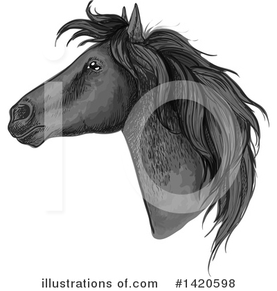 Royalty-Free (RF) Horse Clipart Illustration by Vector Tradition SM - Stock Sample #1420598