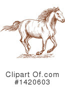 Horse Clipart #1420603 by Vector Tradition SM
