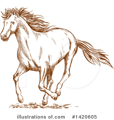 Royalty-Free (RF) Horse Clipart Illustration by Vector Tradition SM - Stock Sample #1420605