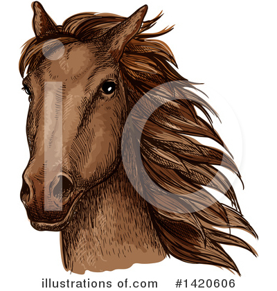 Royalty-Free (RF) Horse Clipart Illustration by Vector Tradition SM - Stock Sample #1420606