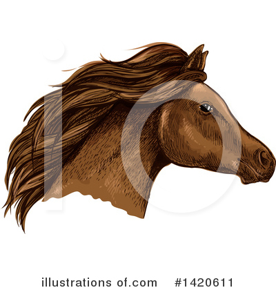 Royalty-Free (RF) Horse Clipart Illustration by Vector Tradition SM - Stock Sample #1420611