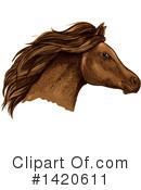 Horse Clipart #1420611 by Vector Tradition SM