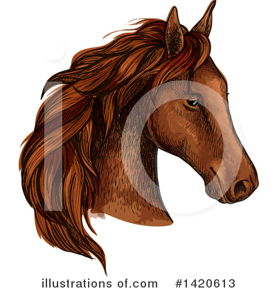 Royalty-Free (RF) Horse Clipart Illustration by Vector Tradition SM - Stock Sample #1420613