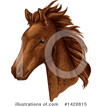 Royalty-Free (RF) Horse Clipart Illustration by Vector Tradition SM - Stock Sample #1420615