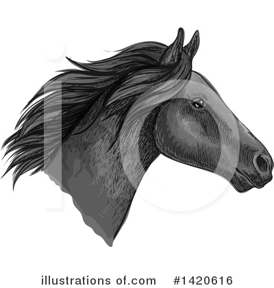 Royalty-Free (RF) Horse Clipart Illustration by Vector Tradition SM - Stock Sample #1420616