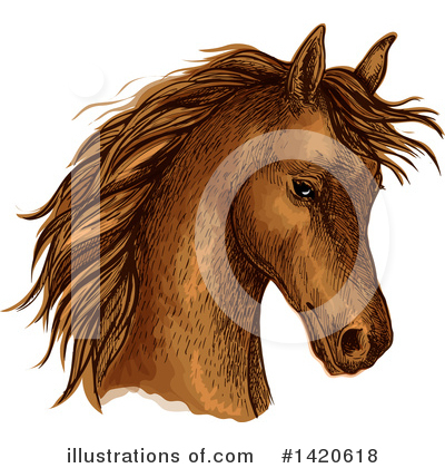 Royalty-Free (RF) Horse Clipart Illustration by Vector Tradition SM - Stock Sample #1420618